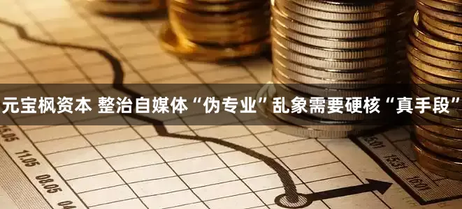 元宝枫资本 整治自媒体“伪专业”乱象需要硬核“真手段”